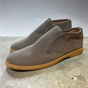 Peter Millar Excursionist Chukka Gray Suede Leather Slip On Shoes Men’s 8.5